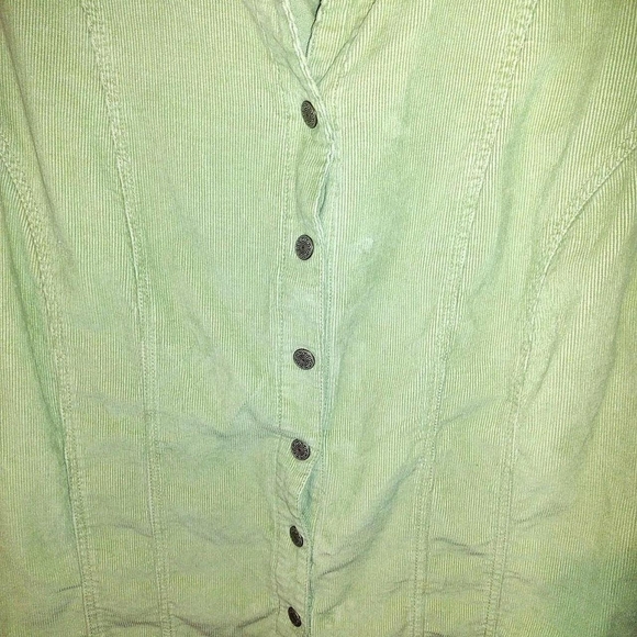 Fashion Bug Light Green Button-Down Shirt - Picture 2 of 5